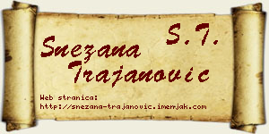 Snežana Trajanović vizit kartica